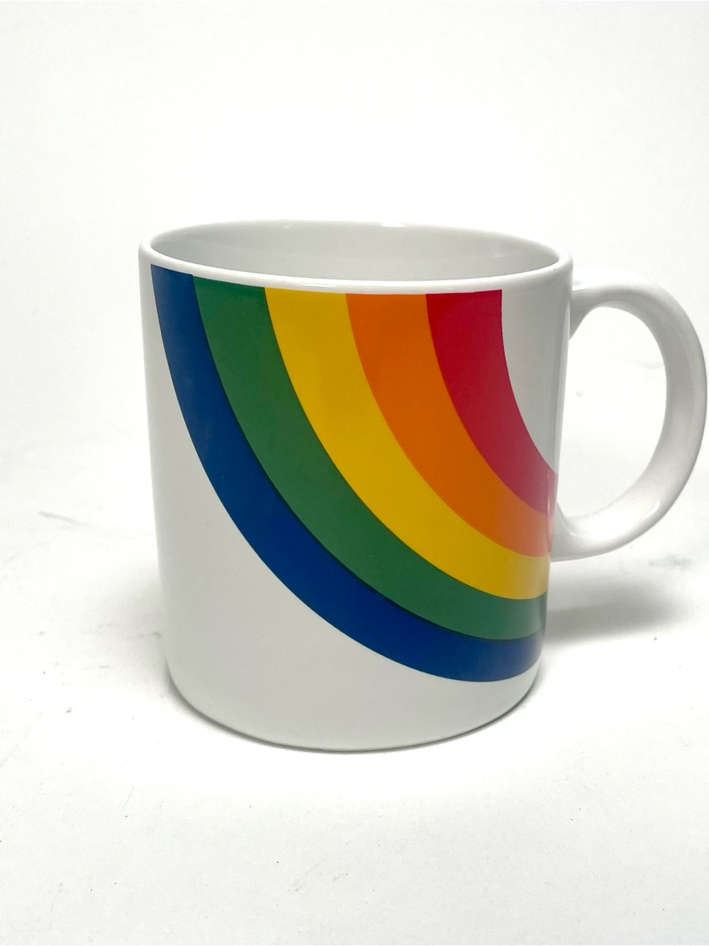 Vintage 1980's FTD Rainbow Coffee Mug Cup Made In Korea 10 ounce